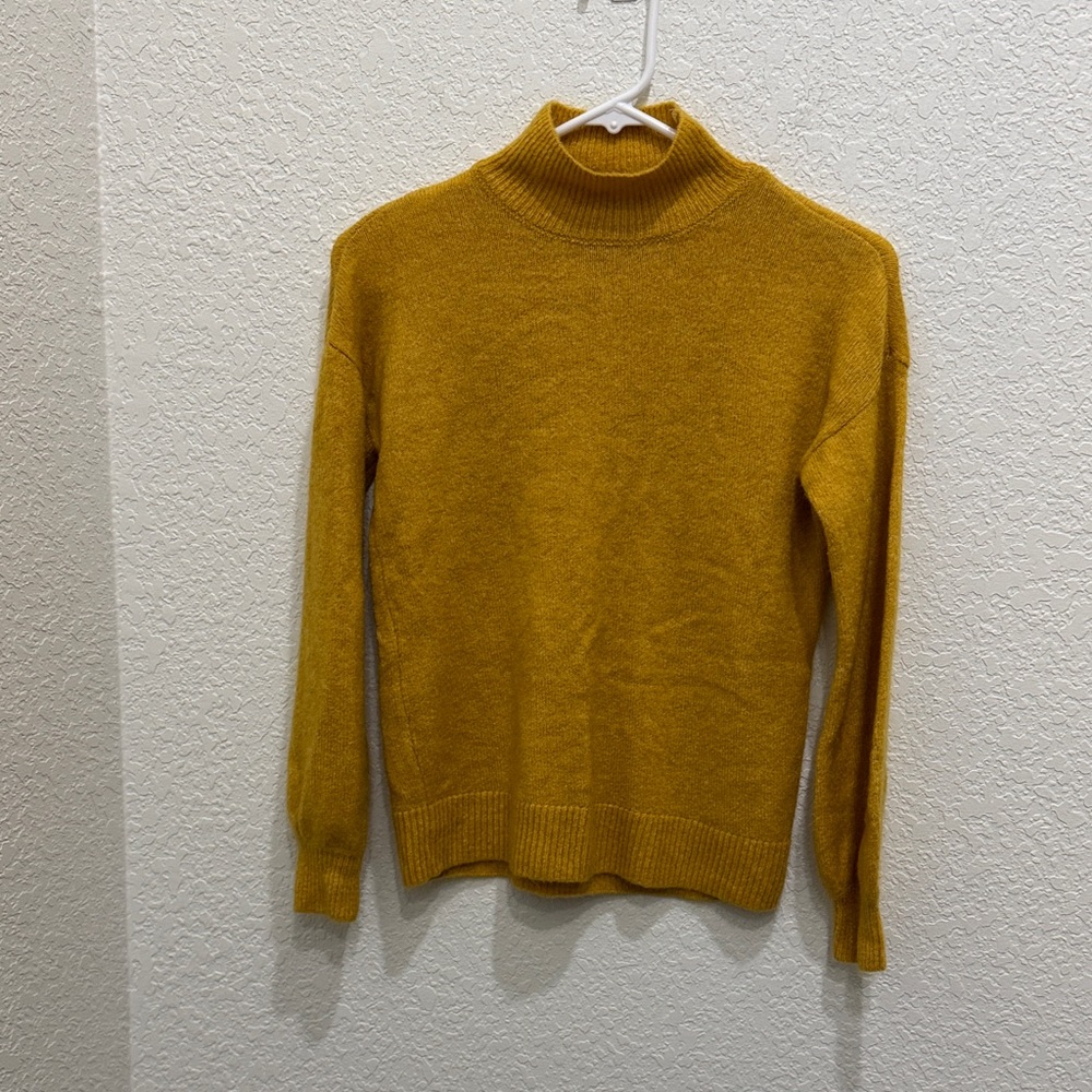 Marled Golden Turtleneck Sweater